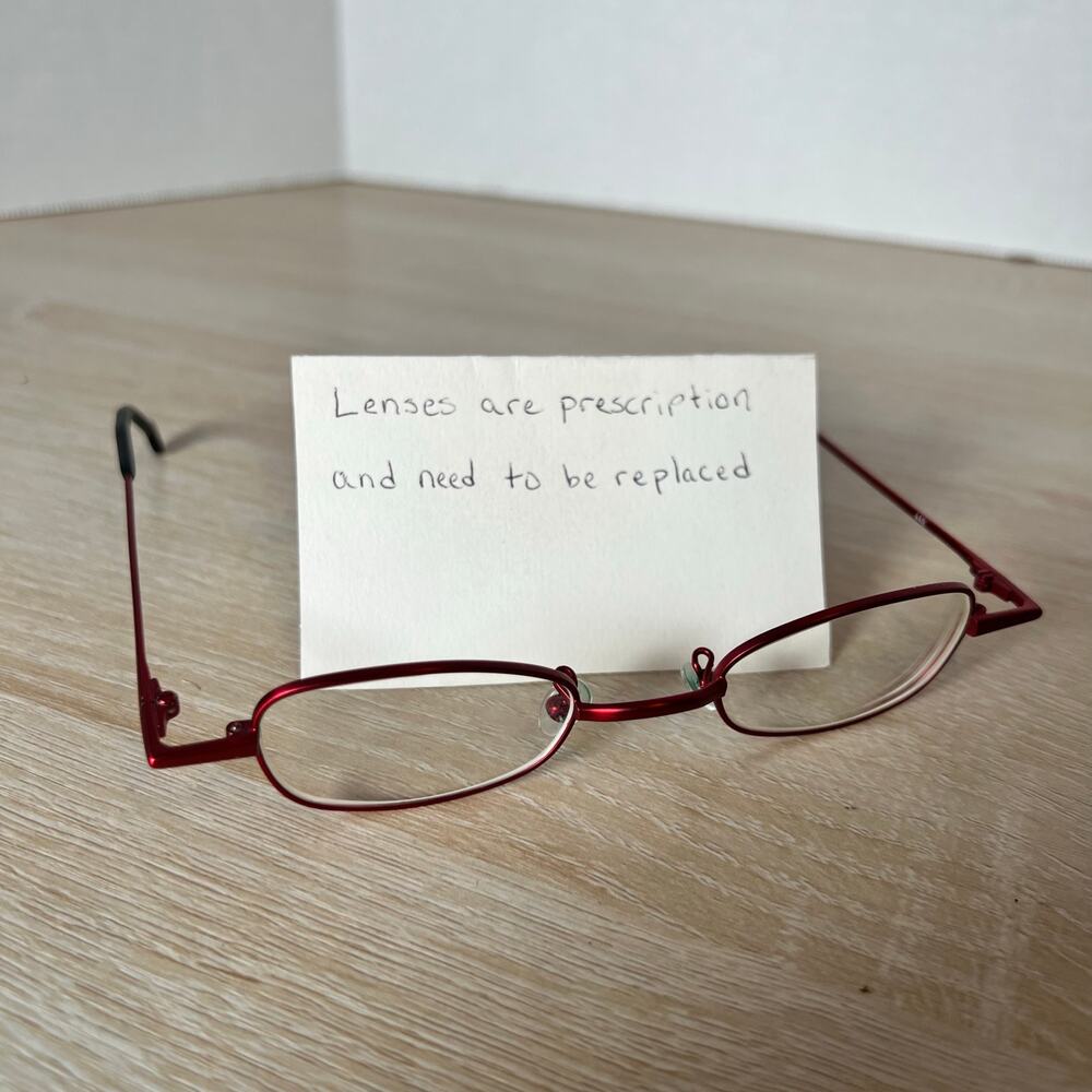 L.A. Eyeworks Emmett 448 Eyeglasses Red Metal Frames